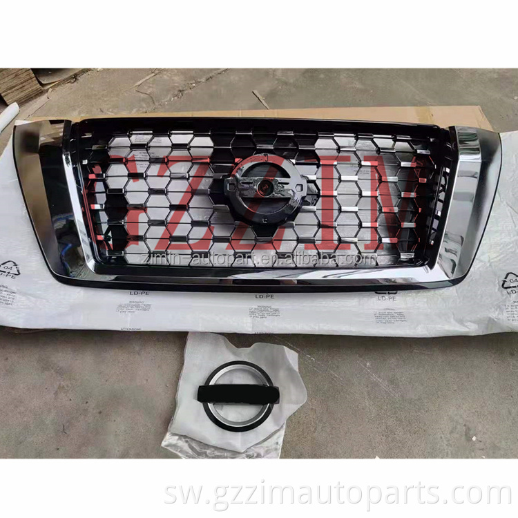 Grille Pat*ol Car Bumpers Grille Car ABS Plastic Front Middle Grille  for Ni*sian Patrol 2020+